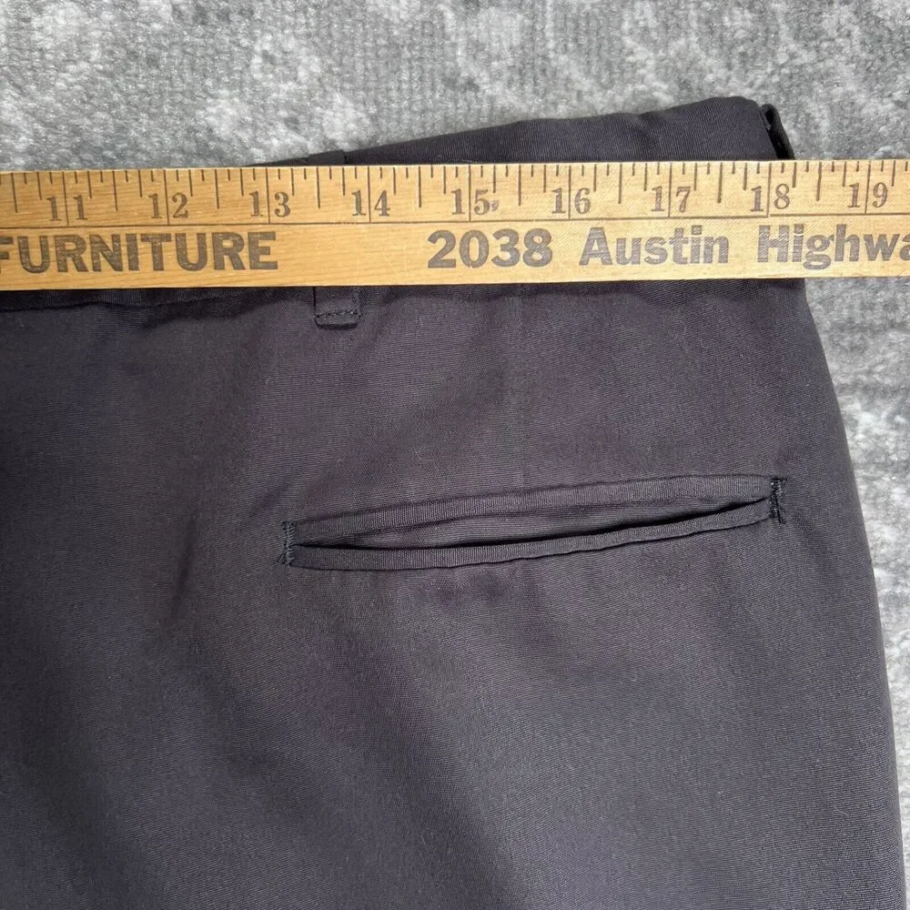 Norm Thompson Chino Casual Pleated Shorts Men's Size 38 Black 8